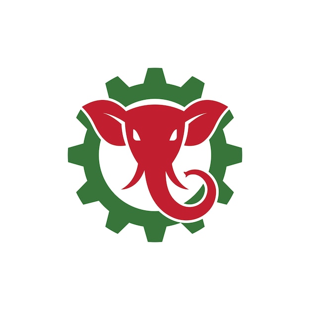 Elefante logo vector icono ilustración diseño