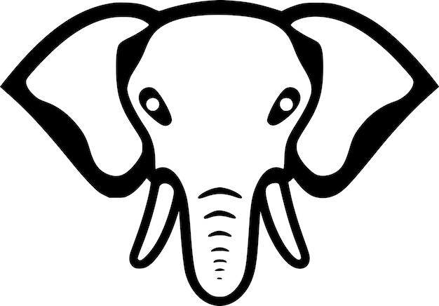 Vector elefante logotipo vectorial de alta calidad ilustración vectorial ideal para gráfico de camiseta