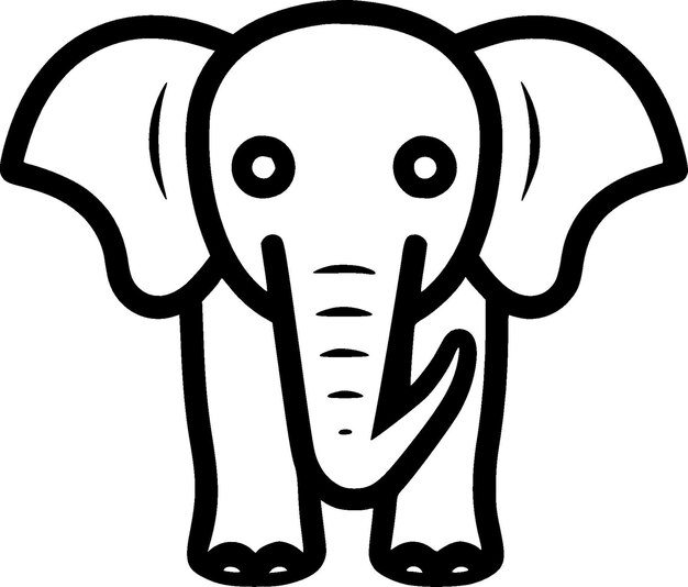 Elefante Logotipo vectorial de alta calidad Ilustración vectorial ideal para gráficos de camisetas