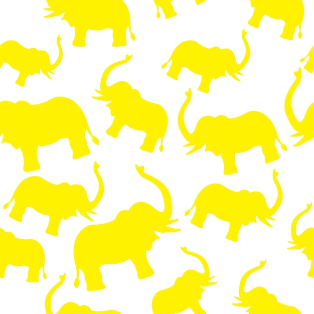 Elefante patrón amarillo