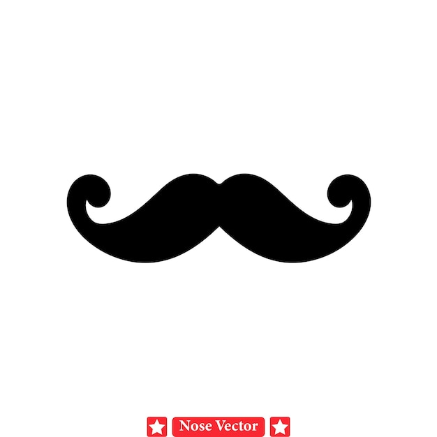 Elegancia atemporal Colección vectorial de bigotes Diseños clásicos para un atractivo artístico duradero