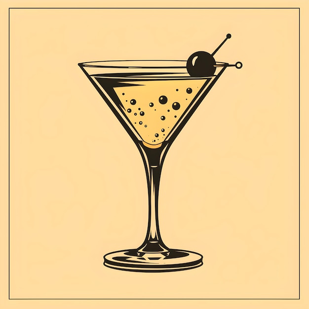 Vector la elegancia clásica la quintessencia del martini el brindis del crepúsculo una sinfonía de elegancia y sabor en cuatro