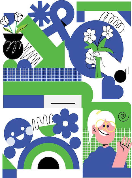La elegancia de la primavera, la geometría funky y el textil abstracto contemporáneo en la publicidad de moda