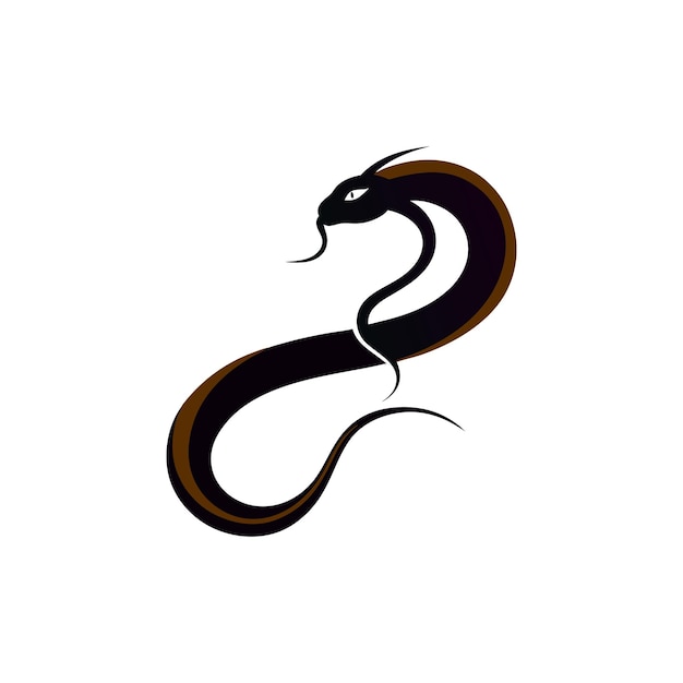 La elegancia de la serpiente Una ilustración estilizada de una serpiente