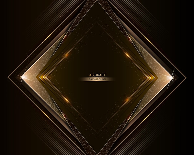 Elegant Geometric Abstraction with Golden Glow