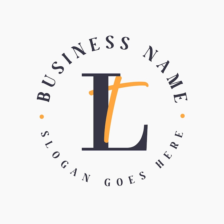 Vector elegant letter lt initials logo para la marca corporativa lt lettermark logo para las marcas de moda y belleza