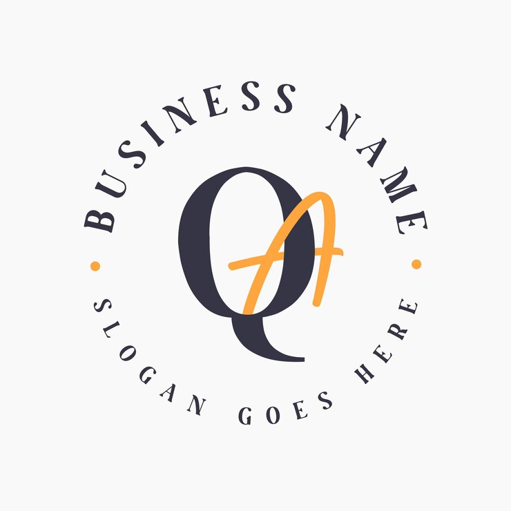 Vector elegant letter qa initials logo para la marca corporativa qa lettermark logo para las marcas de moda y belleza