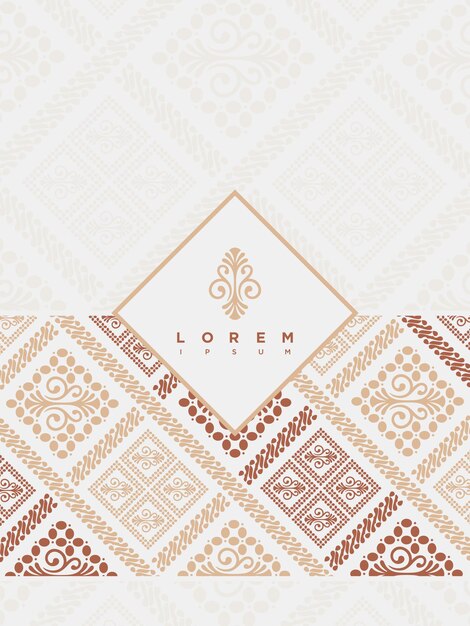 Elegant Ornamental Geometric Design for Invitations and Presentations