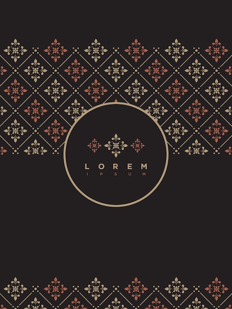 Elegant Retro Floral Design for Invitations and Greeting Cards