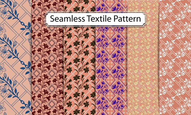 Elegant Seamless Textile Pattern Collection