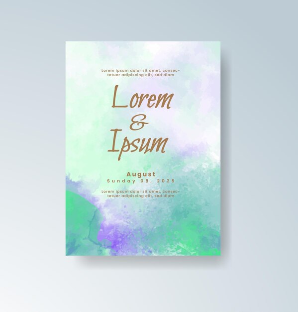 Elegant Watercolor Invitation for Special Events