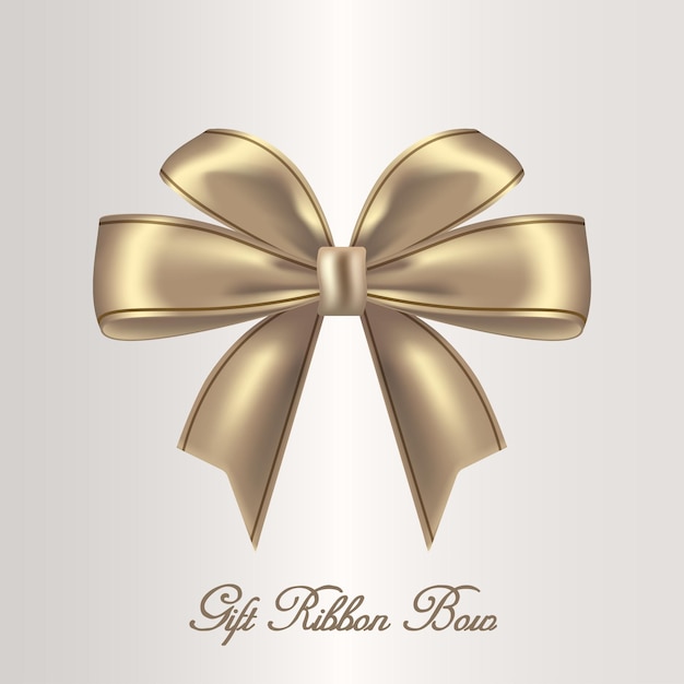 Elegante arco de cinta de oro para un lujoso embalaje de regalo