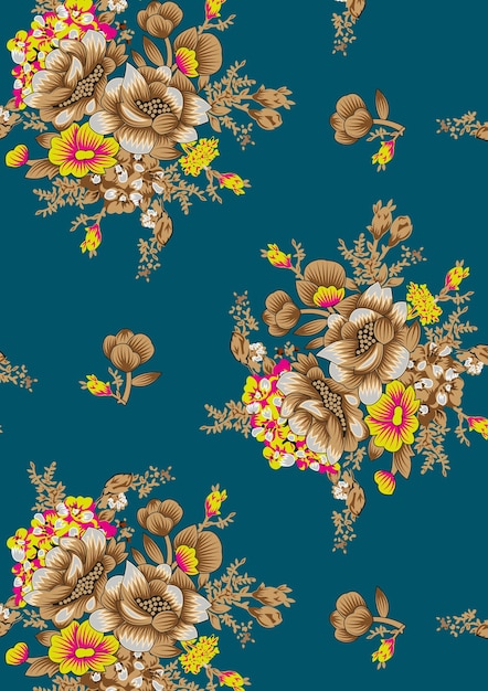Elegante arreglo floral en azul azulado