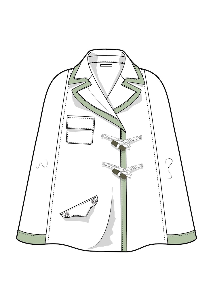 Vector elegante chaqueta abrigo ropa de exterior estilo de moda