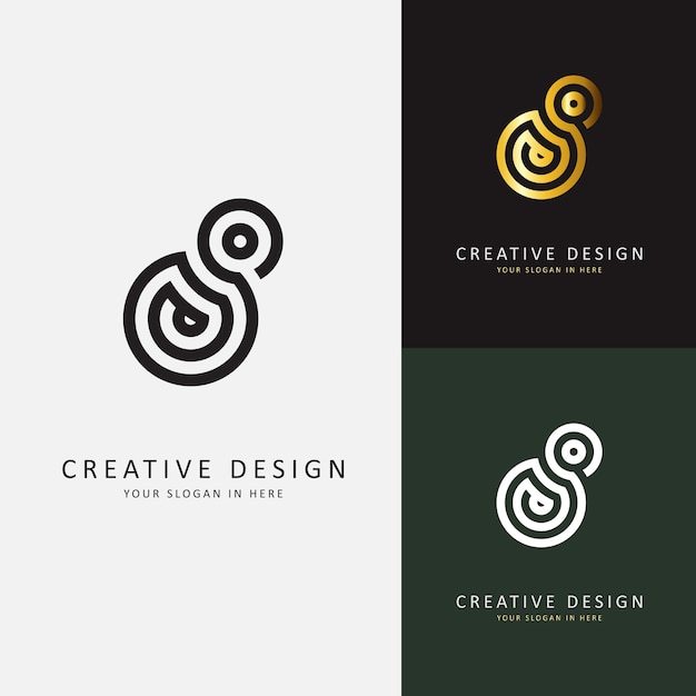 Elegante colección de diseño creativo de logotipo inicial.