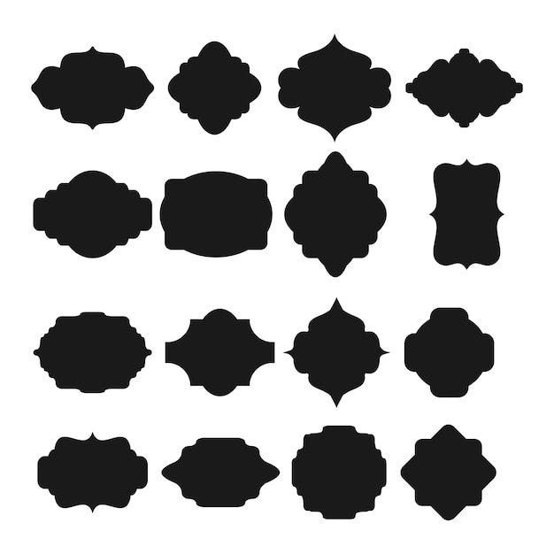 Elegante colección de diseños de formas de marco