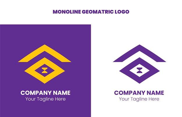 Elegante colección de logotipos Monoline