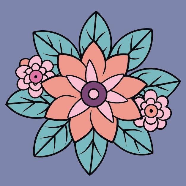 Elegante colección vectorial de arreglos florales en acuarela