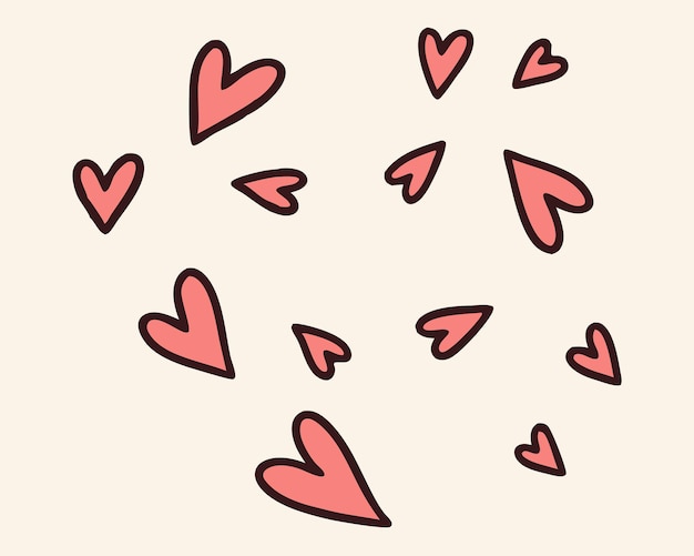 Elegante cómic de amor Diseño vector de diseño de arte