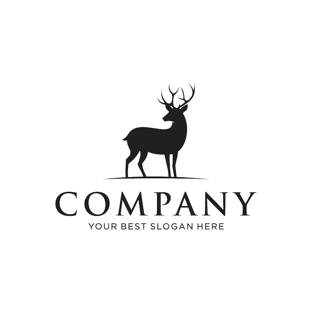 elegante concepto de venado para un logotipo de empresa