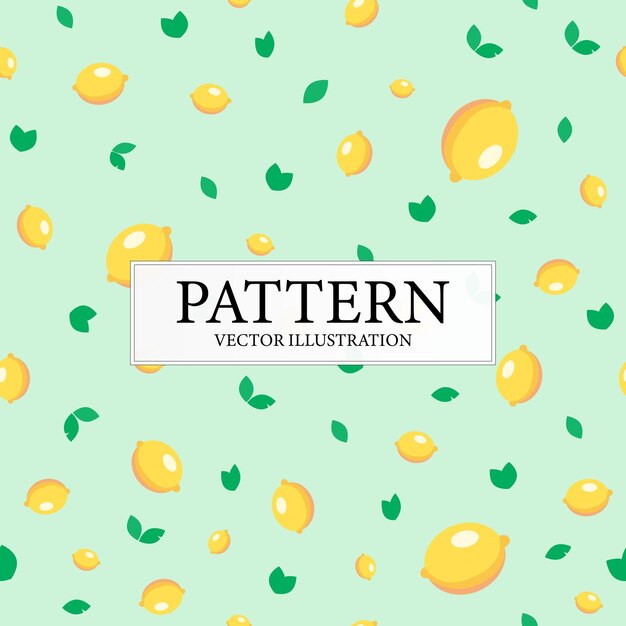 Elegante conjunto de patrones modernos de limones amarillos Vector