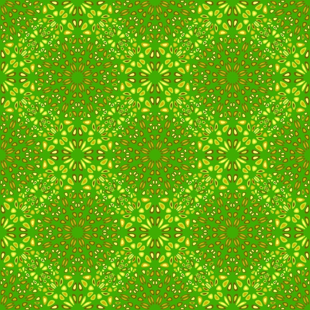 Elegante diseño de caleidoscopio floral verde