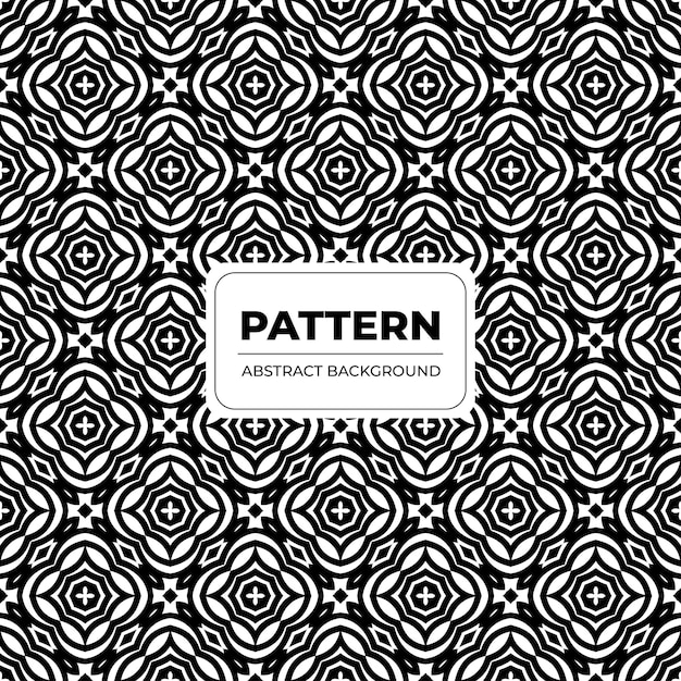 Elegante diseño de fondo sin costuras geométrico en blanco y negro para impresión textil
