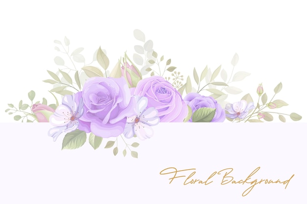 Elegante diseño de fondo floral suave