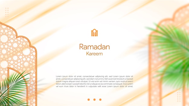 Vector el elegante diseño de fondo de ramadan kareem