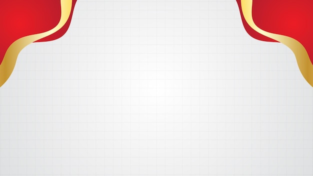 Elegante diseño de fondo rojo y dorado