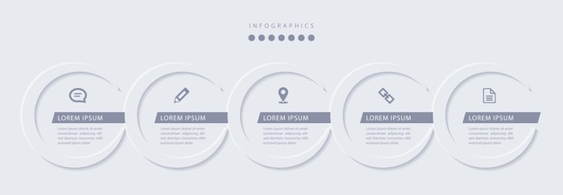 Elegante diseño infográfico de estilo refinado simple