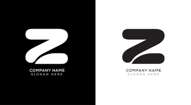 Elegante diseño de logotipo abstracto letra z