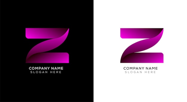 Elegante diseño de logotipo abstracto letra z