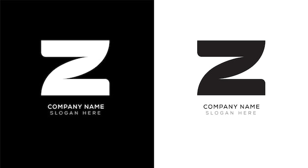 Elegante diseño de logotipo abstracto letra z