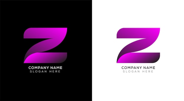 Elegante diseño de logotipo abstracto letra z