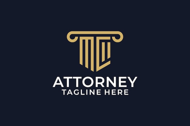 Elegante diseño del logotipo del bufete de abogados griego