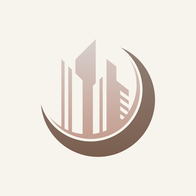 Elegante diseño de logotipo de rascacielos simple y minimalista.