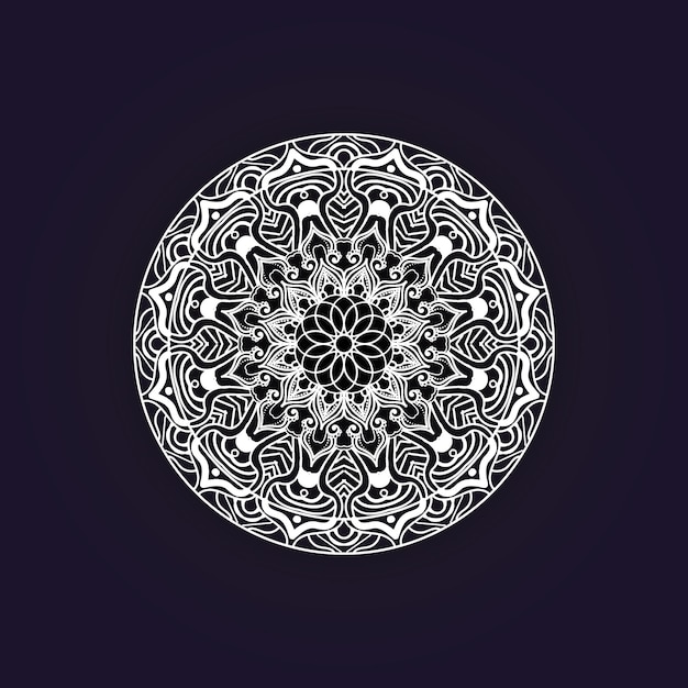 Elegante diseño de Mandala de lujo Arte vectorial de alta calidad para proyectos premium