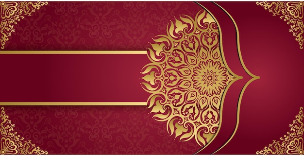 Elegante diseño de mandala ornamental decorativo de lujo. Tarjeta de felicitación e invitación estilo mandala.
