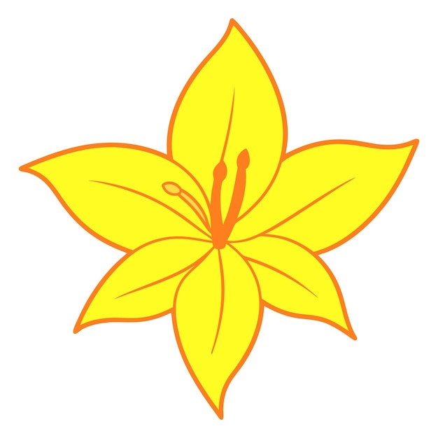 Elegante diseño minimalista de flores con contornos nítidos y limpios para un atractivo estético moderno