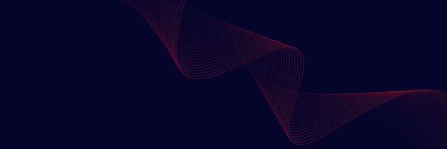 Elegante diseño de ondas de partículas rojas y marinas con textura de puntos fluidos Ideal para fondos de lujo
