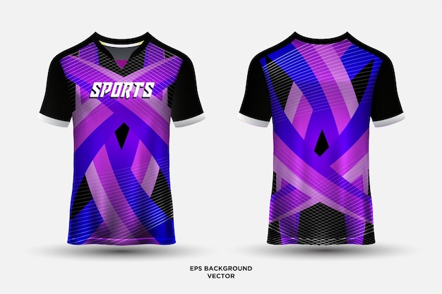Elegante diseño ondulado jersey camiseta deportiva adecuada para carreras de fútbol e deportes