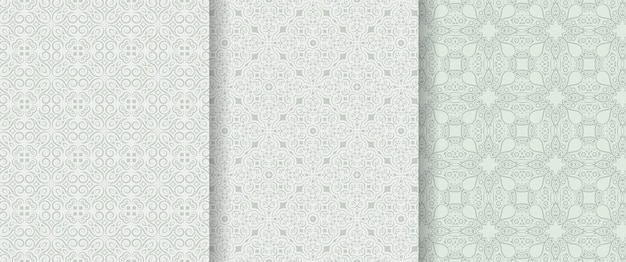elegante diseño de patrones sin fisuras en blanco