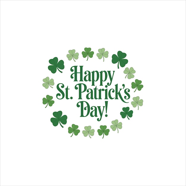 Elegante diseño de tarjetas de felicitación irlandesas para el día de San Patricio