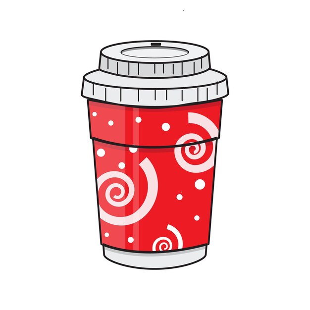 elegante diseño de taza de café adecuado para modernas cafeterías contemporáneas vector illustrator eps
