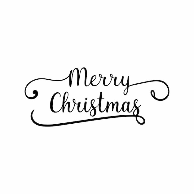 Elegante diseño de texto de tipografía que lee Feliz Navidad en estilo festivo perfecto para el proyecto de vacaciones