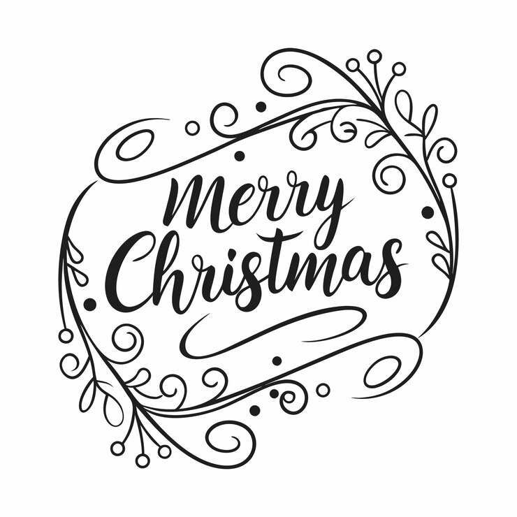 Vector elegante diseño de texto de tipografía que lee feliz navidad en estilo festivo perfecto para el proyecto de vacaciones