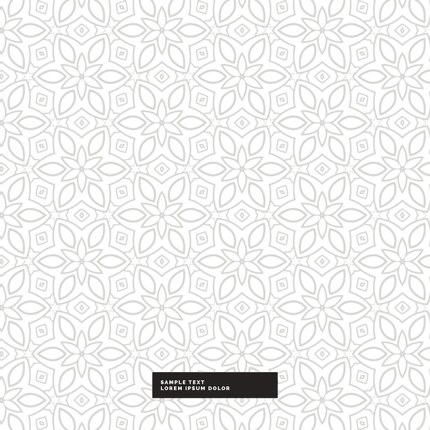 Elegante diseño triplo geométrico floral