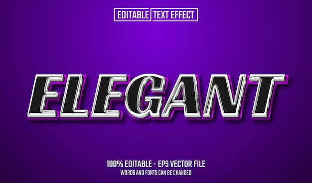 Elegante efecto de texto editable