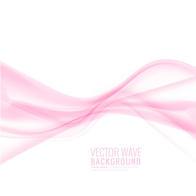 Elegante y elegante vector de fondo de onda rosa